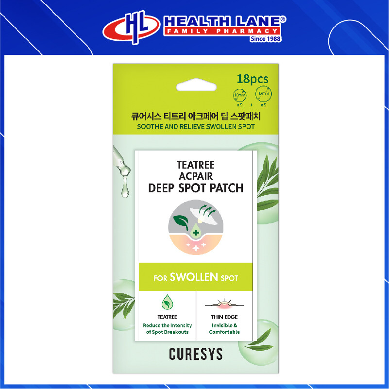 CURESYS TEATREE ACPAIR DEEP SPOT PATCH 18'S
