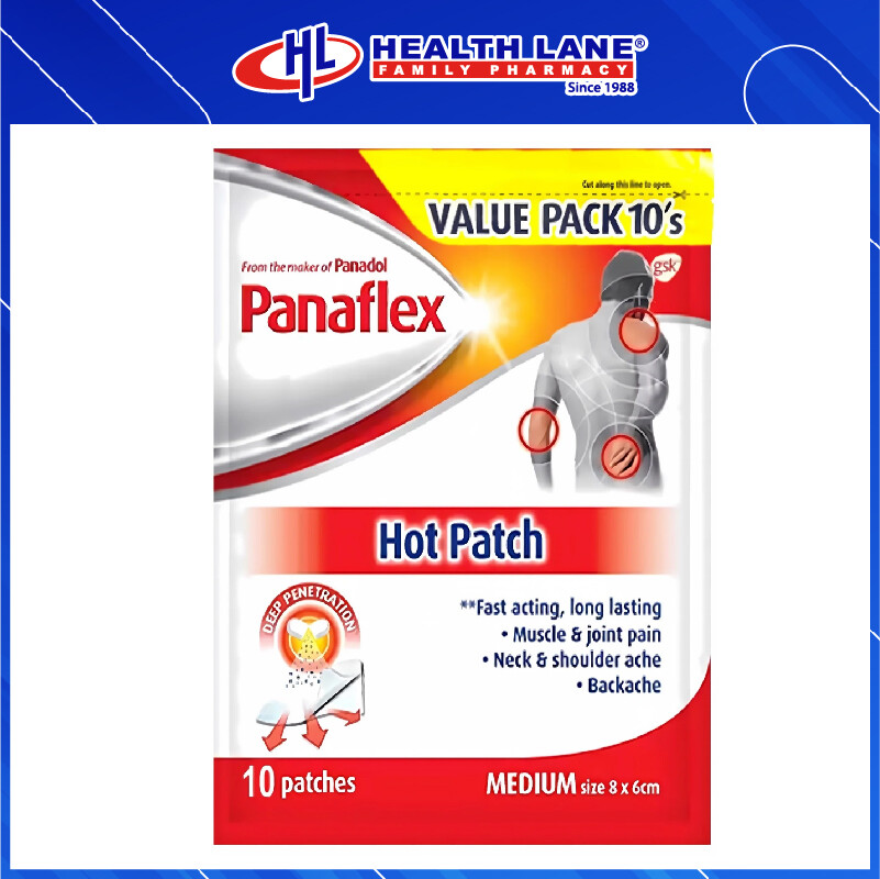 PANAFLEX HOT PATCH 10'S - VALUE PACK
