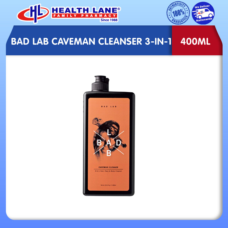 BAD LAB CAVEMAN PENCUCI 3-IN-1 (400ML)