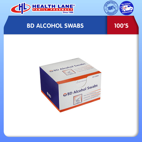BD ALCOHOL SWABS 100'S