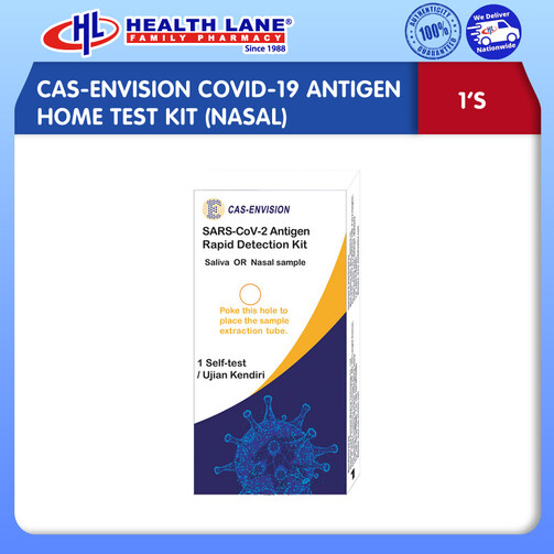 CAS-ENVISION ANTIGEN RAPID DETECTION KIT (SALIVA OR NASAL SWAB) 