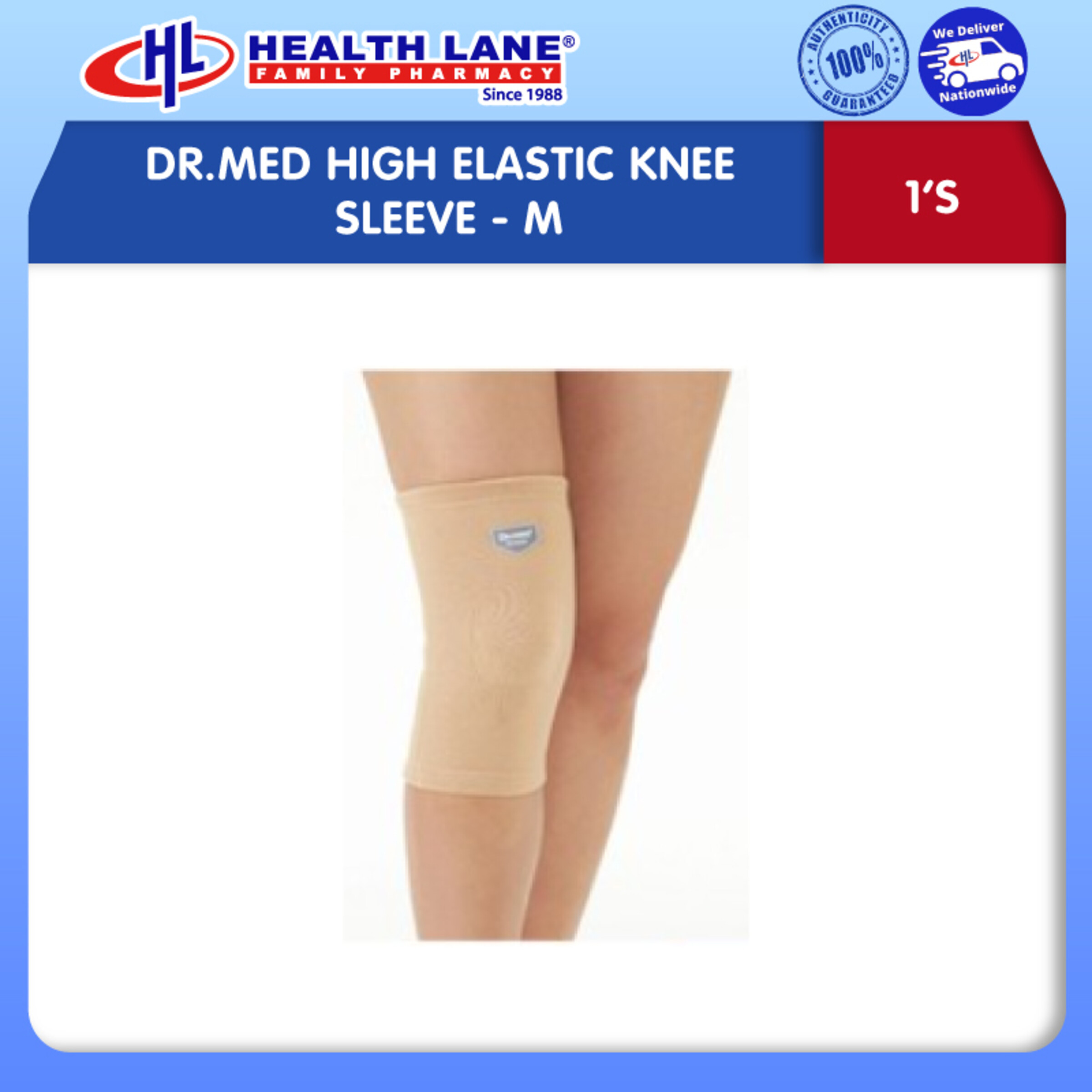 DR.MED HIGH ELASTIC KNEE SLEEVE- M