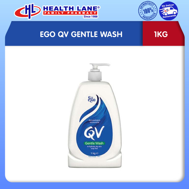 EGO QV GENTLE SABUN (1KG)+FOC QV KRIM (50G)