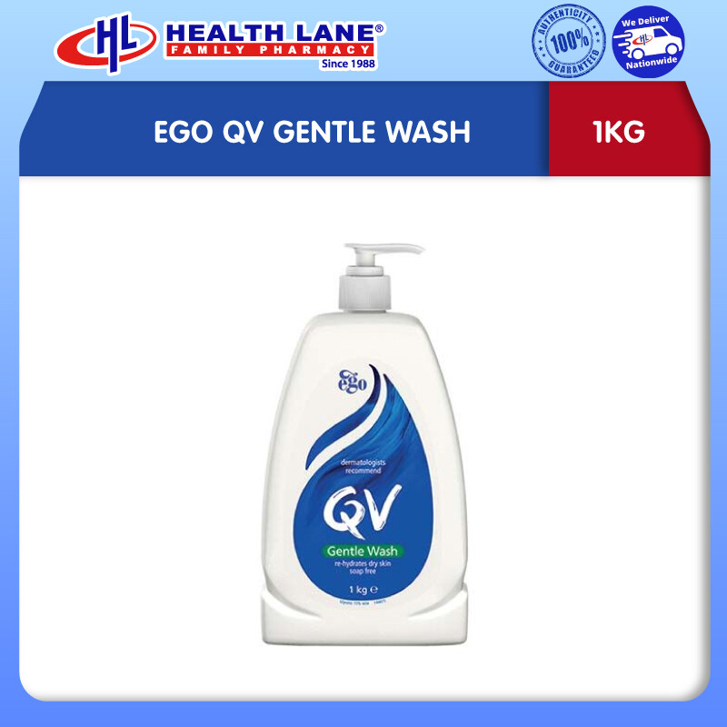 EGO QV GENTLE SABUN (1KG)+FOC QV KRIM (50G)