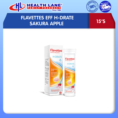FLAVETTES EFF H-DRATE- SAKURA APPLE (15'S)
