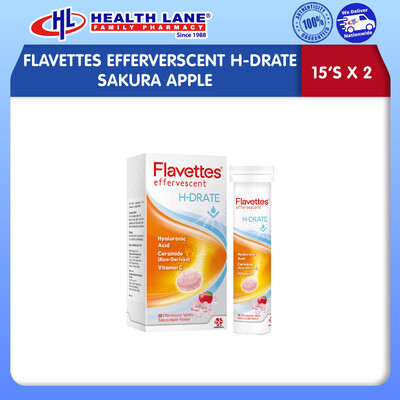 FLAVETTES EFFERVERSCENT H-DRATE (SAKURA APPLE) 15'Sx2