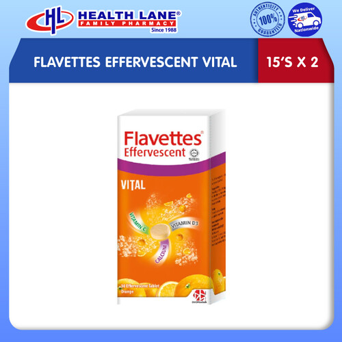 FLAVETTES EFFERVESCENT VITAL (15'Sx2)