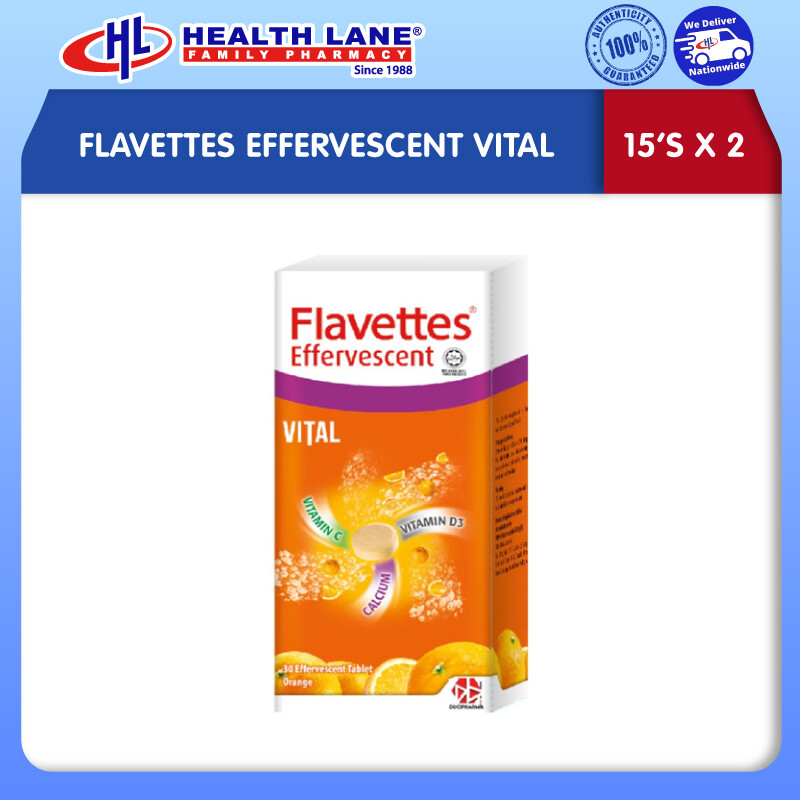 FLAVETTES EFFERVESCENT VITAL (15'Sx2)