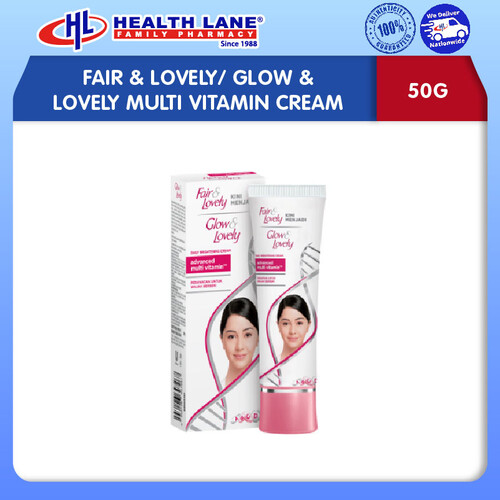 FAIR & LOVELY/ GLOW & LOVELY MULTI VITAMIN CREAM 50G