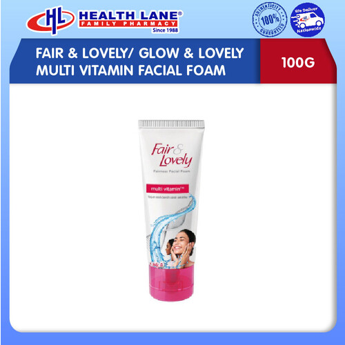 FAIR & LOVELY/ GLOW & LOVELY MULTI VITAMIN FACIAL FOAM 100G