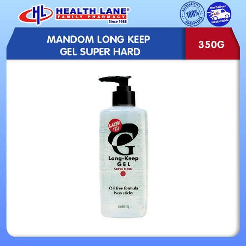 MANDOM LONG KEEP GEL SUPER HARD 350G (PUMP)