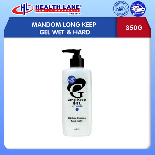 MANDOM LONG KEEP GEL WET & HARD 350G (PUMP)