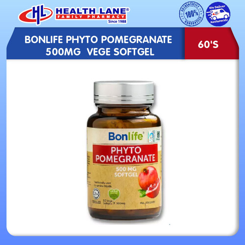 BONLIFE PHYTO POMEGRANATE 500MG 60'S VEGE SOFTGEL