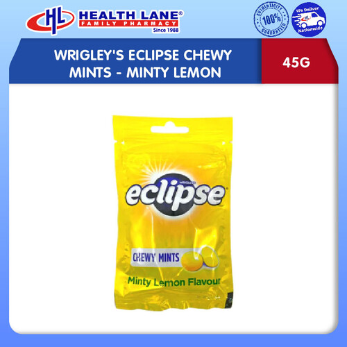 WRIGLEY'S ECLIPSE CHEWY MINTS 45G- MINTY LEMON