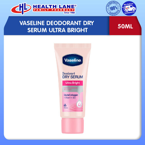 VASELINE DEODORANT DRY SERUM ULTRA BRIGHT 50ML