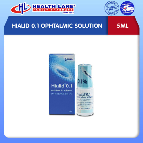 HIALID 0.1 OPHTALMIC SOLUTION 5ML