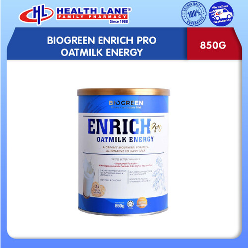 BIOGREEN ENRICH PRO OATMILK ENERGY (850G)
