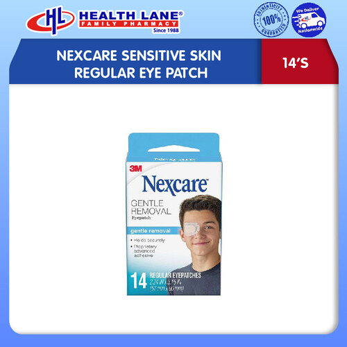 NEXCARE SENSITIVE SKIN REGULAR EYE PATCH (14'S)