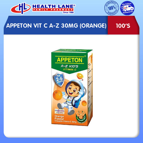 APPETON VIT C A-Z 30MG (ORANGE) 100'S