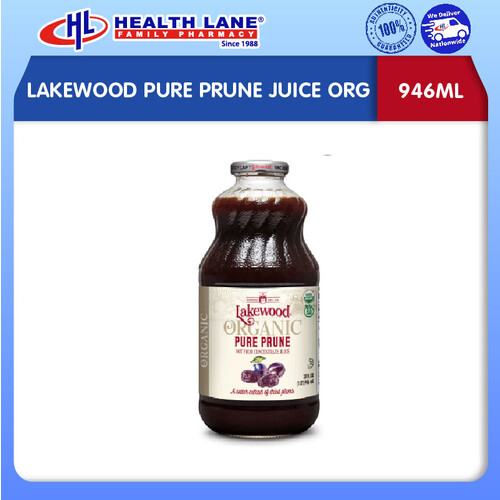 LAKEWOOD PURE PRUNE JUICE ORG 946ML