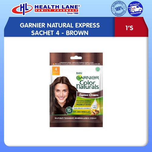 GARNIER NATURAL EXPRESS SACHET 4- BROWN