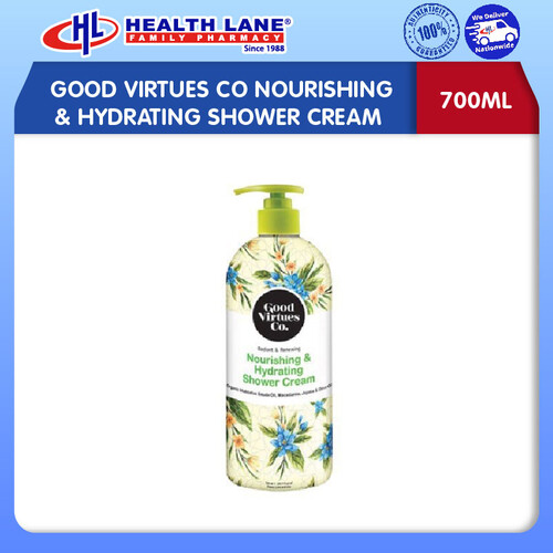 GOOD VIRTUES CO NOURISHING & MOISTURISING SHOWER CREAM-MACADAMIA JOJOBA & OLIVE OIL (700ML)