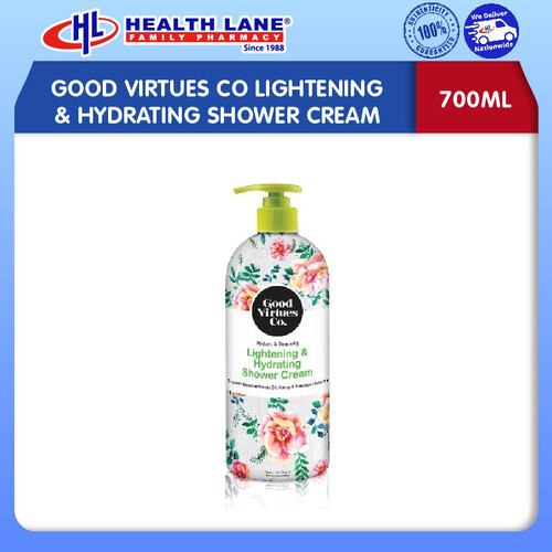 GOOD VIRTUES CO LIGHTENING & MOISTURISING SHOWER CREAM- HONEY & HIMALAYAN EXTRACTS (700ML)