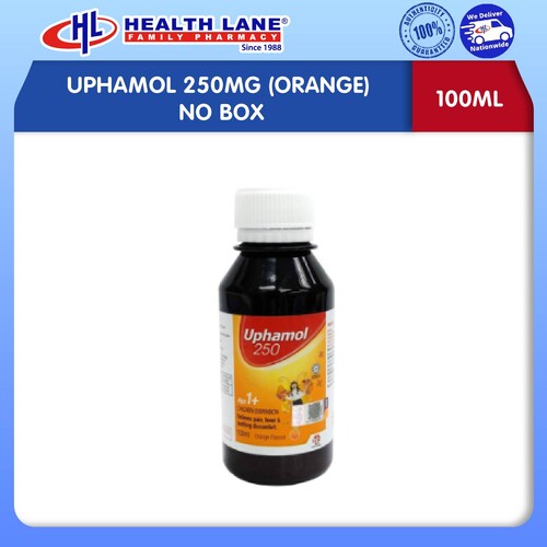 UPHAMOL 250MG 100ML (ORANGE) NO BOX