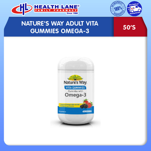 NATURE'S WAY ADULT VITA GUMMIES OMEGA-3 50'S