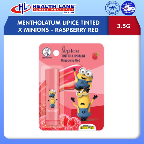 MENTHOLATUM LIPCARE TINTEDxMINIONS- RESPBERRY RED (3.5G)