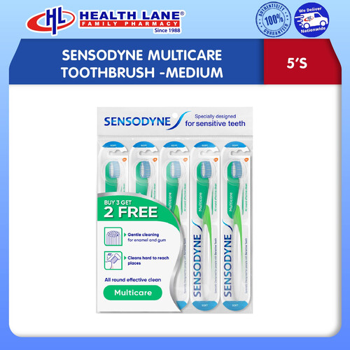 SENSODYNE MULTICARE TOOTHBRUSH- MEDIUM (5'S)