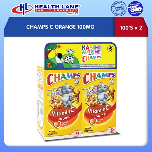 CHAMPS C ORANGE 100MG (100'Sx2)
