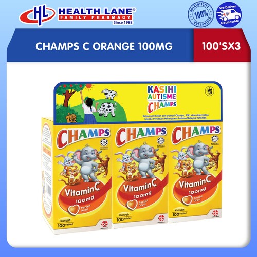 CHAMPS C ORANGE 100MG (100'SX3)