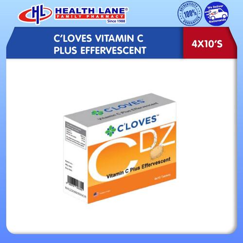 C'LOVES VITAMIN C, ZIN, D3 EFF (10'S X 4)