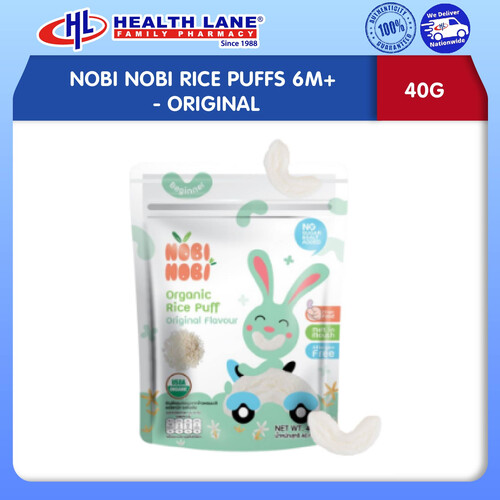 NOBI NOBI BERAS  PUFFS 6M+ - ORIGINAL (40G)