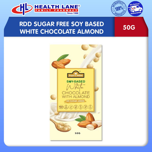 ROYAL DE DOLTON SUGAR FREE SOY BASEDWHITECHOCOLATE ALMOND (50G)