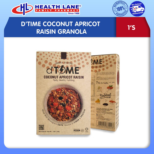 D'TIME COCONUT APRICOT RAISIN GRANOLA