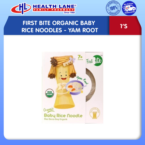 FIRST BITE ORGANIC BABY BERAS NOODLES - YAM ROOT EXP 1/24