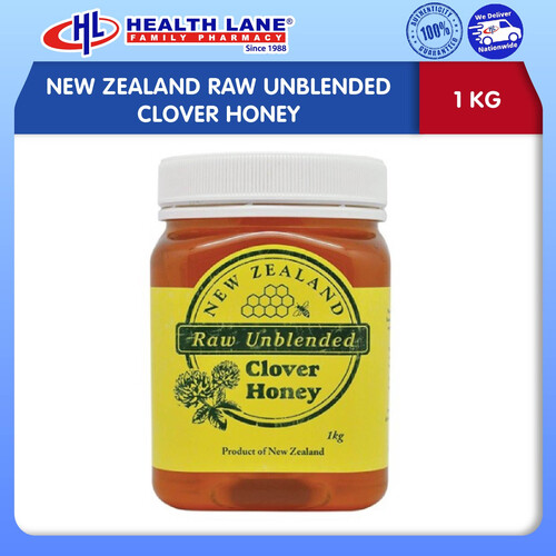 NEW ZEALAND RAW UNBLENDED CLOVER HONEY 1KG