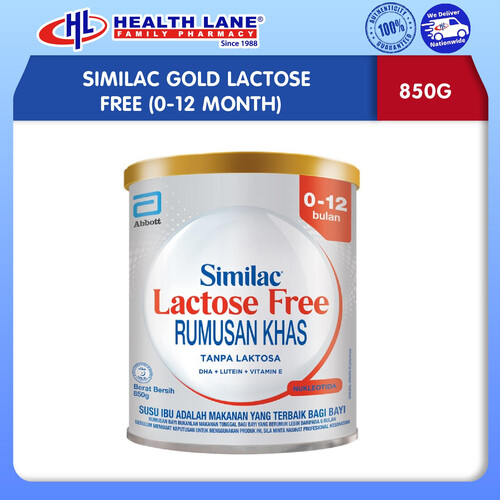 SIMILAC LACTOSE FREE 0-12 MONTH (850G)