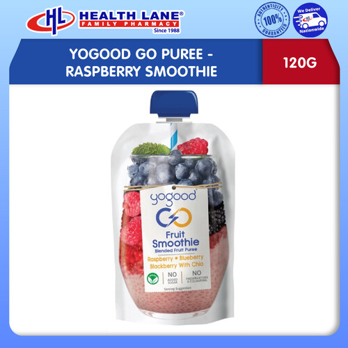 YOGOOD GO PUREE - RASPBERRY SMOOTHIE (120G) (EXP: 3/24)
