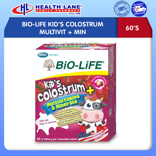 BIO-LIFEKID'S COLOSTRUM MULTIVITAMIN + MINERAL (60'S)