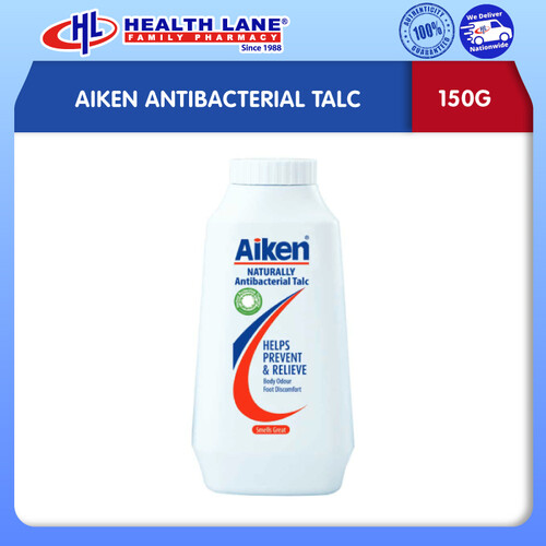 AIKEN ANTI-BACTERIAL TALC (150G)