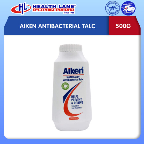 AIKEN ANTI-BACTERIAL TALC (500G)
