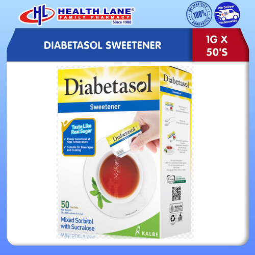 DIABETASOL SWEETENER 50'S