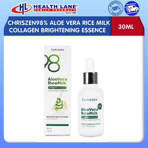 CHRISZEN98% ALOE VERA BERAS MILK COLLAGEN BRIGHTENING ESSENCE (30ML)