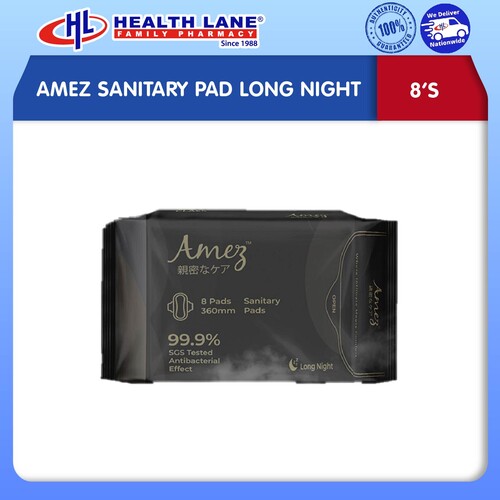 AMEZ SANITARY PAD LONG NIGHT (8'S)