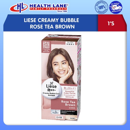 LIESE CREAMY BUBBLE ROSE TEA BROWN (1'S)