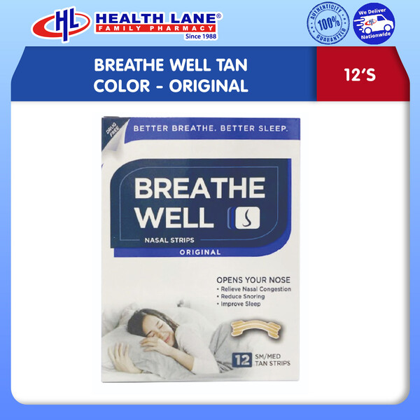 Breathe Right® Nasal Strips - Original beige colour