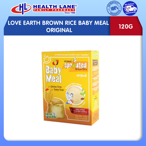 LOVE EARTH BROWN RICE BABY MEAL - ORIGINAL (120G)